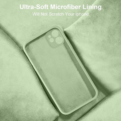 Tương thích với vỏ iPhone 11, nâng cấp silicone lỏng với [các cạnh vuông] [mềm chống trầy xước lớp lót microfiber]