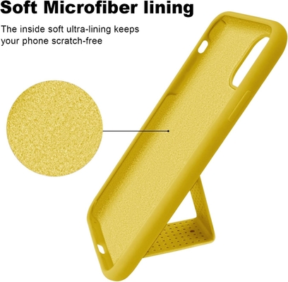 Vỏ Kickstand silicone tương thích với vỏ iPhone 11 ((6.1 in) Đứng dọc và ngang Đứng tay dây đeo Đứng đá kim loại