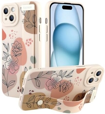 iPhone 12 Pro Max Vỏ silicone với dây đeo cho phụ nữ Cô gái Hoa hoa dễ thương Thiết kế mẫu Đường dây mềm điều chỉnh