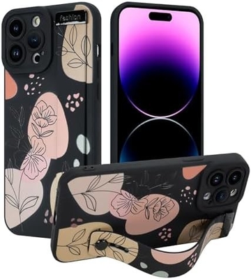 iPhone 12 Pro Max Vỏ silicone với dây đeo cho phụ nữ Cô gái Hoa hoa dễ thương Thiết kế mẫu Đường dây mềm điều chỉnh