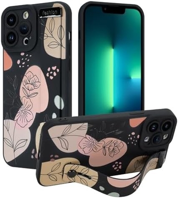iPhone 12 Pro Max Vỏ silicone với dây đeo cho phụ nữ Cô gái Hoa hoa dễ thương Thiết kế mẫu Đường dây mềm điều chỉnh