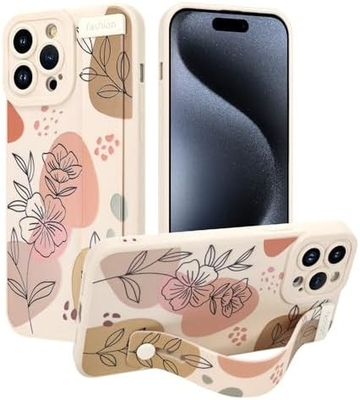 iPhone 12 Pro Max Vỏ silicone với dây đeo cho phụ nữ Cô gái Hoa hoa dễ thương Thiết kế mẫu Đường dây mềm điều chỉnh
