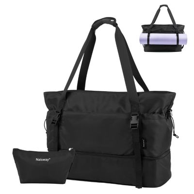 Ba lô du lịch nữ cho các chuyến đi, túi xách, ba lô, có ngăn đựng giày và túi ướt, túi đựng thảm yoga, túi cuối tuần qua đêm