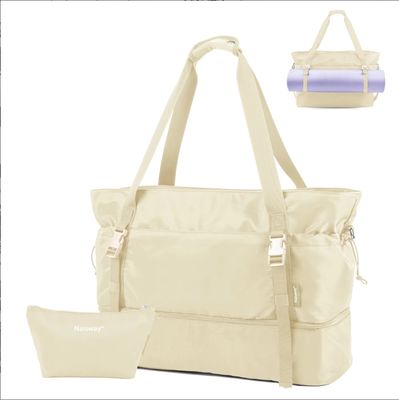 Ba lô du lịch nữ cho các chuyến đi, túi xách, ba lô, có ngăn đựng giày và túi ướt, túi đựng thảm yoga, túi cuối tuần qua đêm