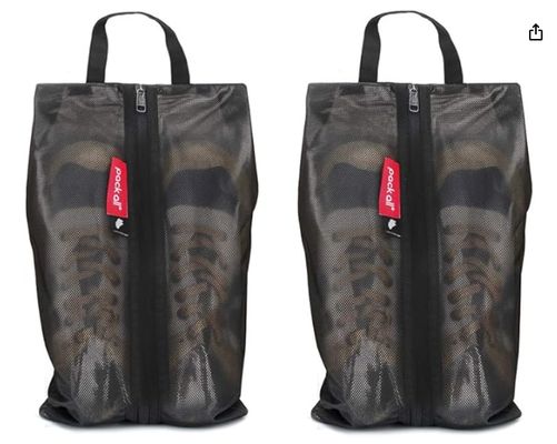pack all Shoe Bag for Travel, Water-Resistant Shoe Pouch for Gym, Odor-Resistant Soccer Cleats Bag for Sport