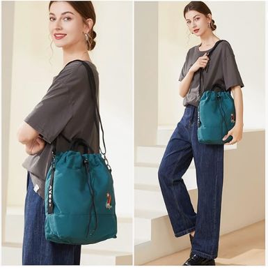 Women Canvas Tote Handbags Casual Shoulder Work Bag Crossbody Bag with Sunshine Embroidery