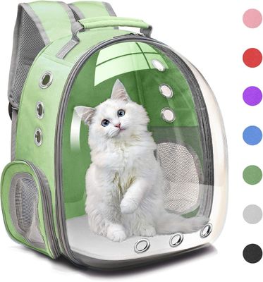 Bubble Carrying Bag for Small Medium dogs Cats, Space Capsule Pet Hiking backpack, Airline Approved Travel carrier - Grey