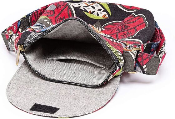 Women's Retro Small Size Canvas Shoulder Bag Hippie Boho Crossbody Handbag