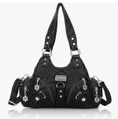 Ví Nữ Túi Đeo Vai Hobo Nhỏ Túi Tote Nhiều Túi Da Vagen Có Dây Kéo