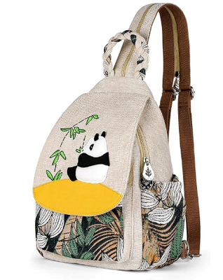 Túi lưng chuyển đổi của phụ nữ, túi xách thủ công thủ công, Canvas tuyệt đẹp Premium Casual Day Mini Backpack cho phụ nữ (Hai loại nho)