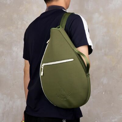 Túi đựng vợt tennis đệm neoprene | Vỏ bảo vệ có túi | Thiết kế dạng ống mềm, 2 ngăn, vừa vợt tennis, squash, cầu lông, đeo vai đơn hoặc đeo chéo