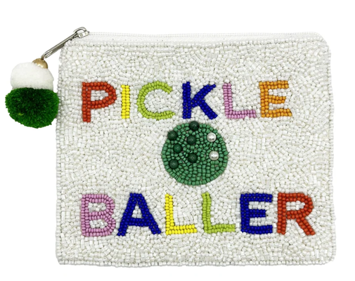 Túi đựng xu đính cườm Pickle Baller