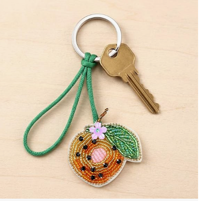 5PCS Charm Túi Hạt Dưa Trang Trí Túi Xách Hình Trái Cây Mùa Hè Móc Khóa | Charm Túi Nhỏ, Charm Túi Thanh Long Lựu Dưa Hấu Cam Chanh, Hạt Và Đá Rhinestones, Khâu Tay