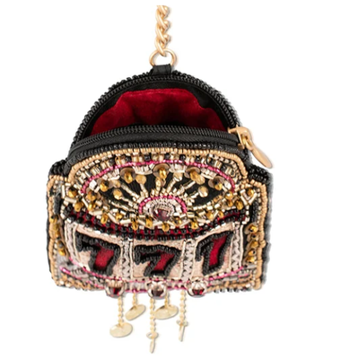 Spin To Win Coin Purse Key ring and easy open trigger hook Những chiếc túi tiền nhỏ