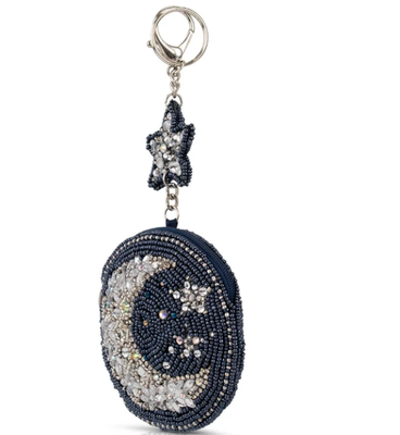 Starry Night Coin Purse Coin Purse Key ring and easy open trigger hook Beaded coin small bags