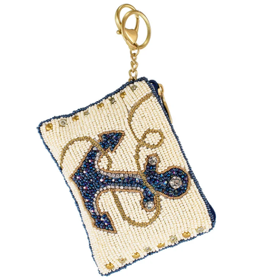 Hooked Up Coin Purse Eye catching butterfly coin bag with bold beadwork floral patterns chơi đùa và khóa khóa hoàn hảo cho những thứ thiết yếu nhỏ