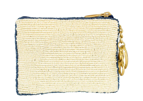 Hooked Up Coin Purse Eye catching butterfly coin bag with bold beadwork floral patterns chơi đùa và khóa khóa hoàn hảo cho những thứ thiết yếu nhỏ