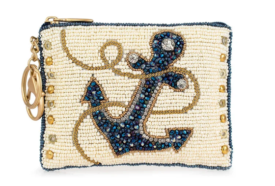 Hooked Up Coin Purse Eye catching butterfly coin bag with bold beadwork floral patterns chơi đùa và khóa khóa hoàn hảo cho những thứ thiết yếu nhỏ