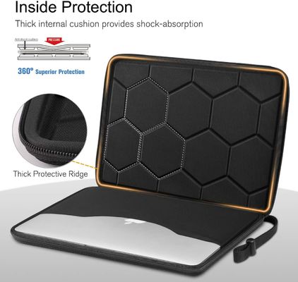 Vỏ đựng laptop chống nước bằng EVA 13 inch, Vỏ bảo vệ với bề mặt polyester 1680D bền bỉ để mang theo an toàn
