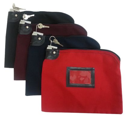 Túi ngân hàng dây kéo nylon 70D chống bụi Logo dập nổi Logo ví tiền xu có khóa kéo