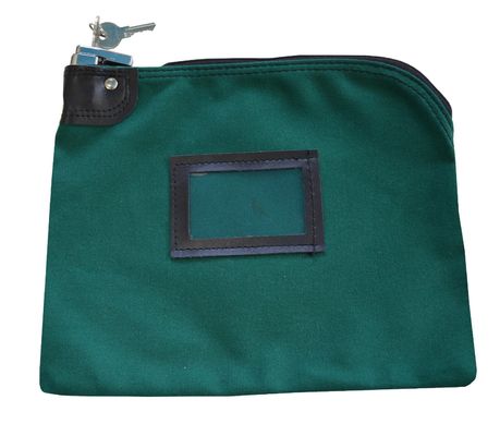 Túi ngân hàng dây kéo nylon 70D chống bụi Logo dập nổi Logo ví tiền xu có khóa kéo