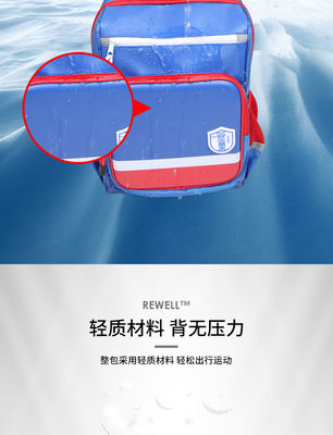 Chất sốc chống trúng trường học Chất chống nước túi xách 600D Polyester Nylon Pu da túi xách trường học chống nước Giảm căng thẳng Bảo vệ phản xạ bên có túi ly nước
