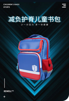 Chất sốc chống trúng trường học Chất chống nước túi xách 600D Polyester Nylon Pu da túi xách trường học chống nước Giảm căng thẳng Bảo vệ phản xạ bên có túi ly nước