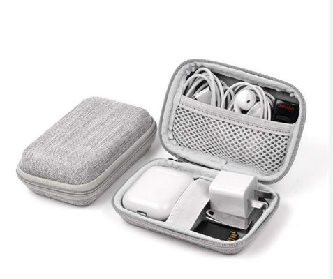 Hộp đựng du lịch cứng EVA mini chống nước có khóa kéo, lót nhung và nhiều lựa chọn chất liệu cho tai nghe
