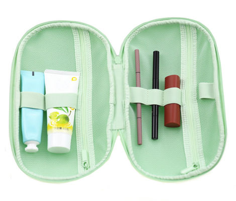 Mint Green EVA Toiletry Organizer Túi du lịch Túi lưới 600D Bên trong