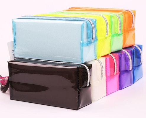 Túi đựng bút trong suốt EVA Hộp đựng bút bằng nhựa cứng PVC có ngăn