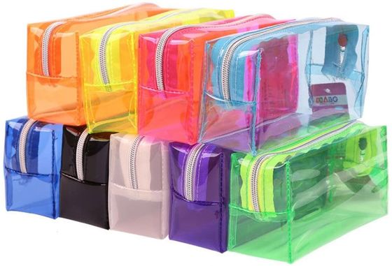 Túi đựng bút trong suốt EVA Hộp đựng bút bằng nhựa cứng PVC có ngăn