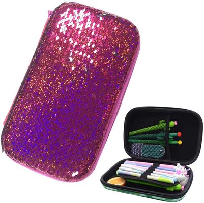 Pu Leather PVC EVA Pencil Case 1800D Polyeste Hard Case Pencil Pouch
