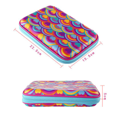 Hộp đựng bút chì EVA dây kéo di động CE 22.5X15.5X5 CM cho trẻ em