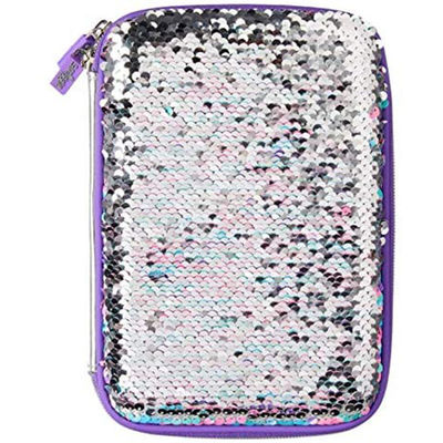 Hộp bút chì EVA tùy chỉnh chống nước, chống sốc với túi lưới và tùy chọn logo kim loại dập nổi/dập chìm