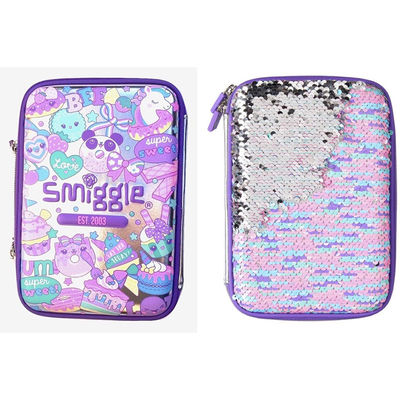 Hộp bút chì EVA tùy chỉnh chống nước, chống sốc với túi lưới và tùy chọn logo kim loại dập nổi/dập chìm