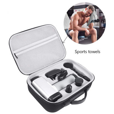 Hộp đựng súng massage thân thiện với du lịch được làm từ vật liệu Polyester và EVA 900D mang lại khả năng bảo vệ chống va đập và trầy xước do nước