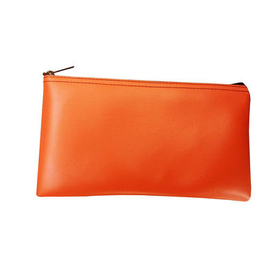 Các túi ngân hàng được in bằng zipper chuyển nhiệt được làm từ vinyl và da trong suốt để lưu trữ an toàn bút và thẻ căn cước séc ngân hàng