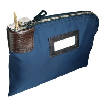 ODM OEM Canvas 11X6inch Zippered túi ngân hàng với 2 chìa khóa Canvas khóa Zipper túi ngân hàng với túi PVC với 2 chìa khóa Zipper túi ngân hàng