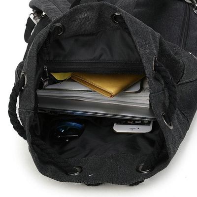 CE Travel Draw String túi xách nhỏ chống nước 210D canvas nylon Travel Draw String chống nước túi xách Backpacking túi xách với dây đeo vai
