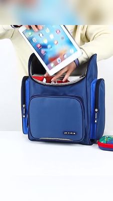 Chất sốc chống trúng nước trường học túi ba lô 600D Polyester Nylon Pu da