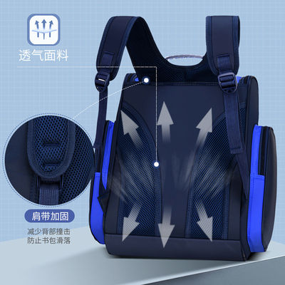 Chất sốc chống trúng nước trường học túi ba lô 600D Polyester Nylon Pu da