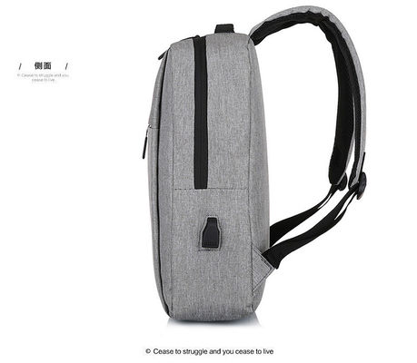 Nhà máy bán buôn ngoài trời Nylon chống nước túi xách laptop Zipper khóa túi xách laptop chống nước nylon với giao diện USB