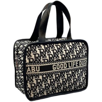 Amazon Cotton Fabric With Lining 210D Makeup Storage Case Cho du lịch