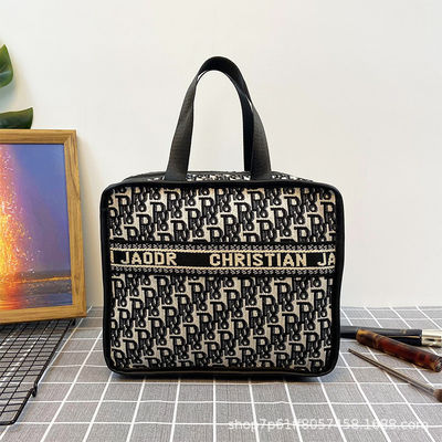 Amazon Cotton Fabric With Lining 210D Makeup Storage Case Cho du lịch
