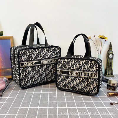 Amazon Cotton Fabric With Lining 210D Makeup Storage Case Cho du lịch