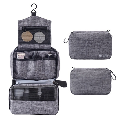 Túi đựng đồ vệ sinh bằng vải Polyester Travel 600D Túi đựng đồ trang điểm có lớp lót 210D