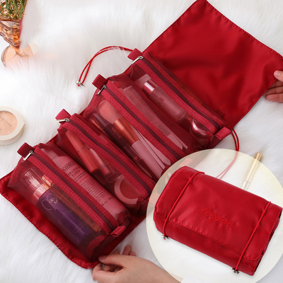 Túi đựng đồ trang điểm gấp gọn bốn trong một Túi đựng cọ trang điểm di động