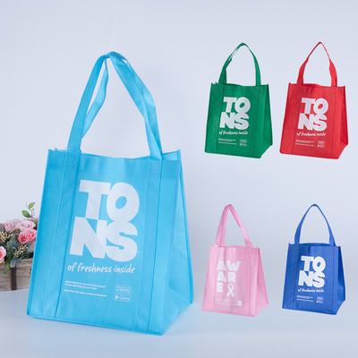 Túi mua sắm vải không dệt Tote tái chế có thể tái sử dụng tùy chỉnh với logo