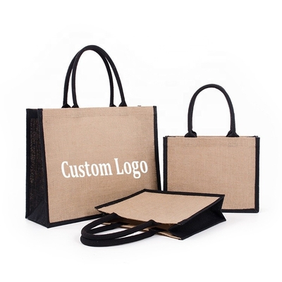 Tái chế Túi vải cotton hữu cơ trơn có thể tái sử dụng tùy chỉnh được in với logo