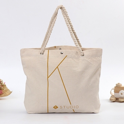 Máy bay mua sắm Túi hàng tạp hóa cotton tự nhiên Túi tote khuyến mại